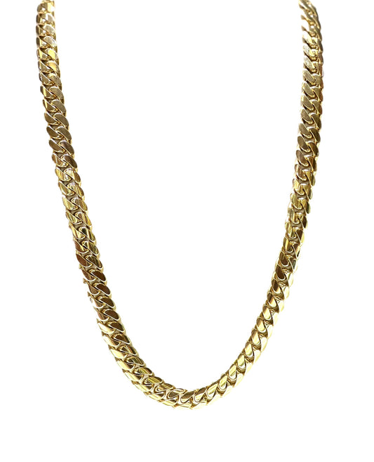 10K Yellow Gold Cuban Link Chain 13mm