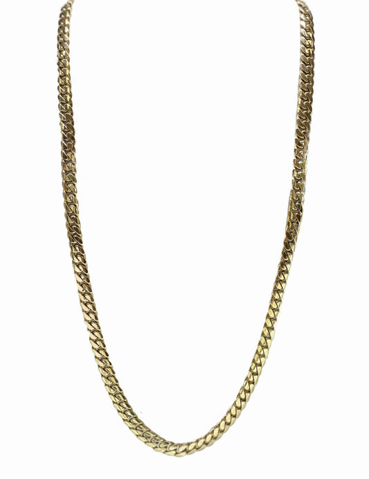 10K Yellow Gold Cuban Link Chain 9mm