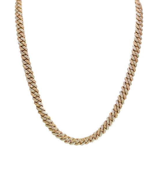 19.51CT Diamond Cuban Link 10K Chain 10mm