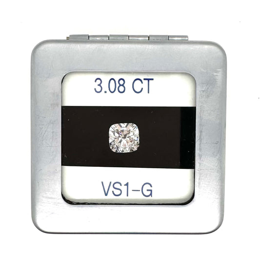 IGI 3.08CT Cushion LAB Diamond