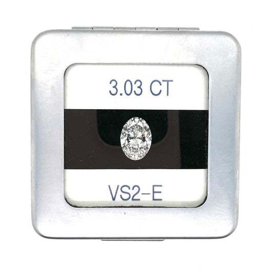 IGI 3.03CT Oval LAB Diamond
