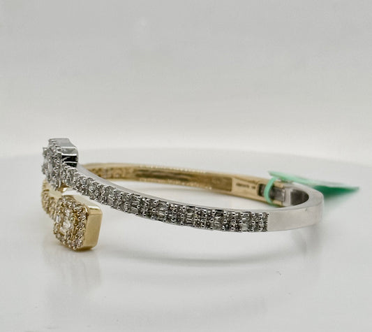2.25CT Baguette & Round Diamond Bangle