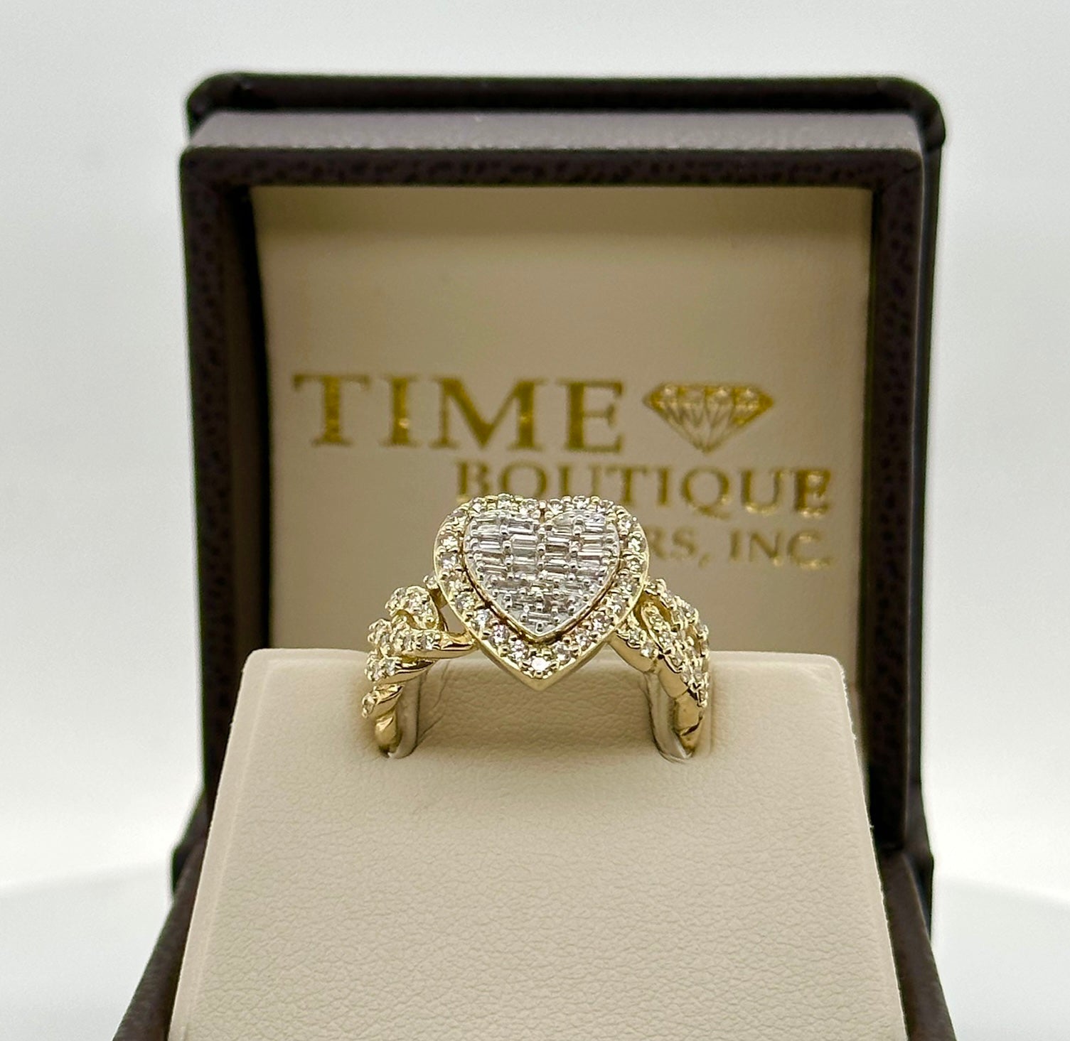 0.75CT Diamond Heart 10K Ring