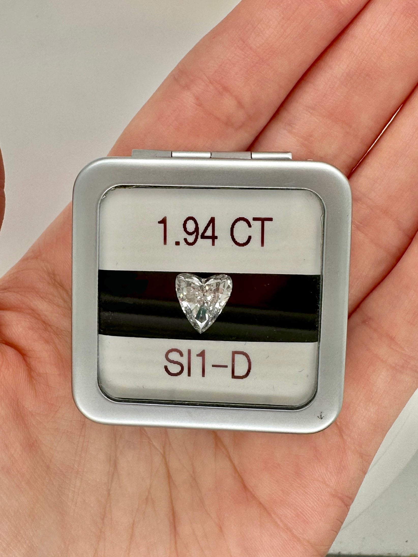 EGL 1.94CT Heart Cut Diamond
