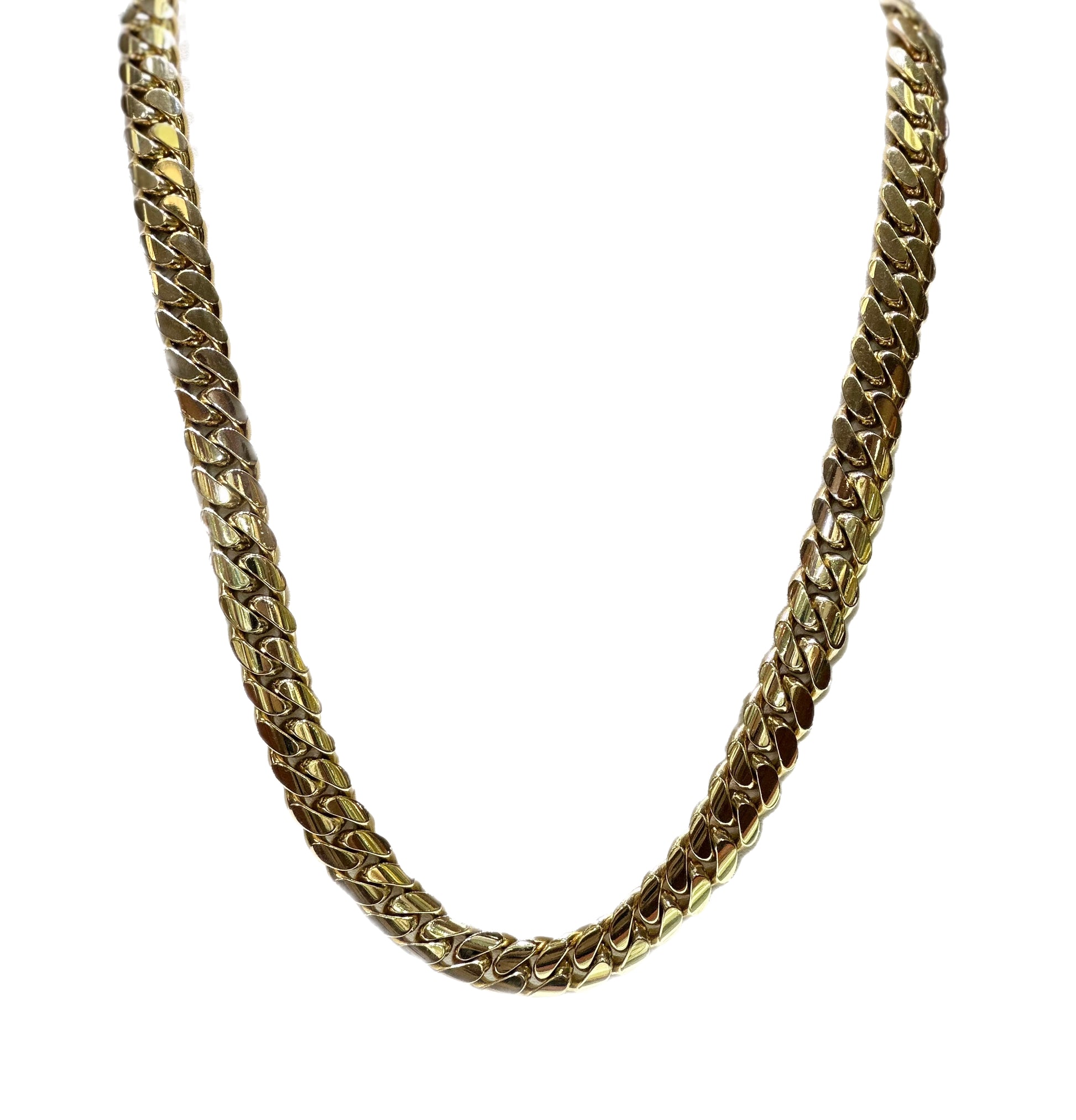 10K Yellow Gold Cuban Link Chain 13mm