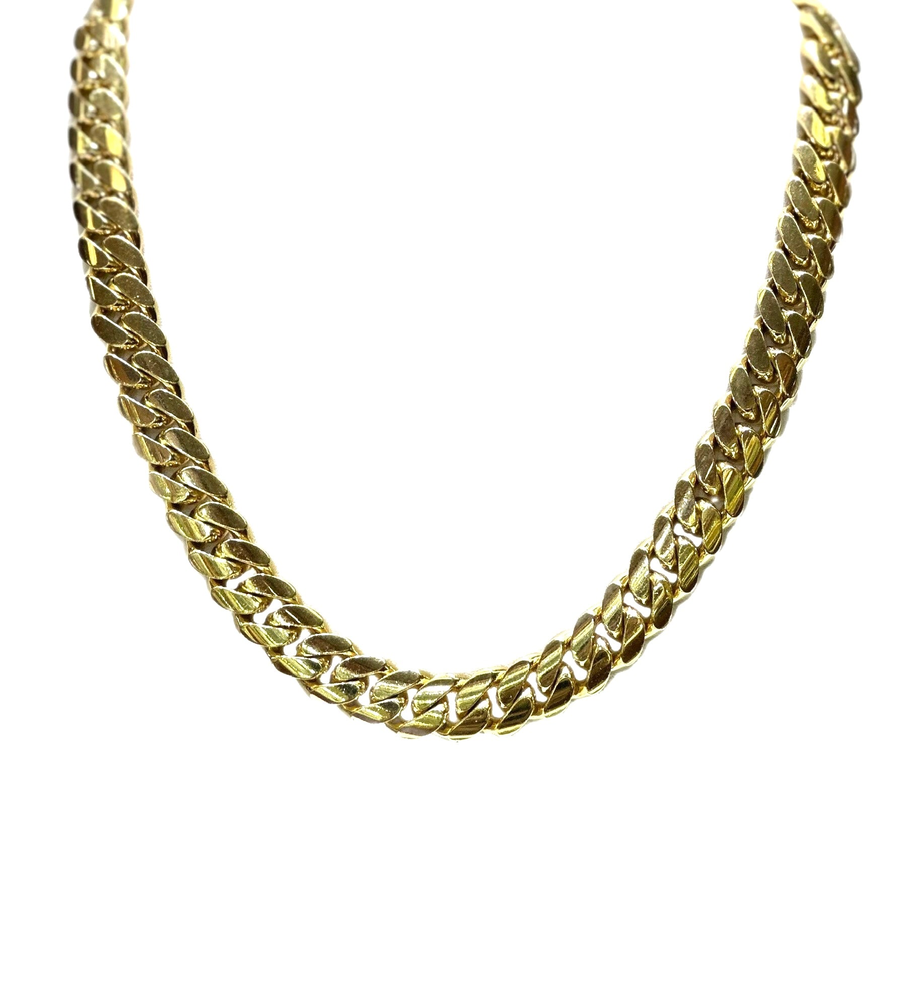 10K Yellow Gold Cuban Link Chain 12mm