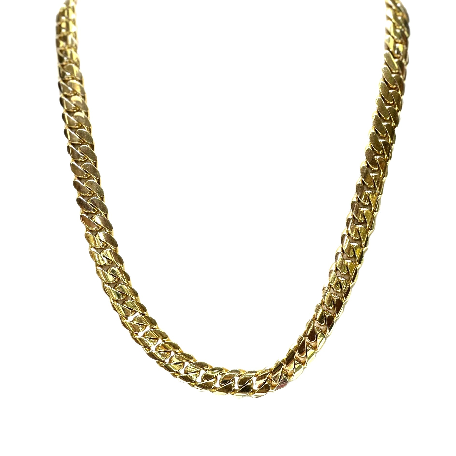 10K Yellow Gold Cuban Link Chain 15mm