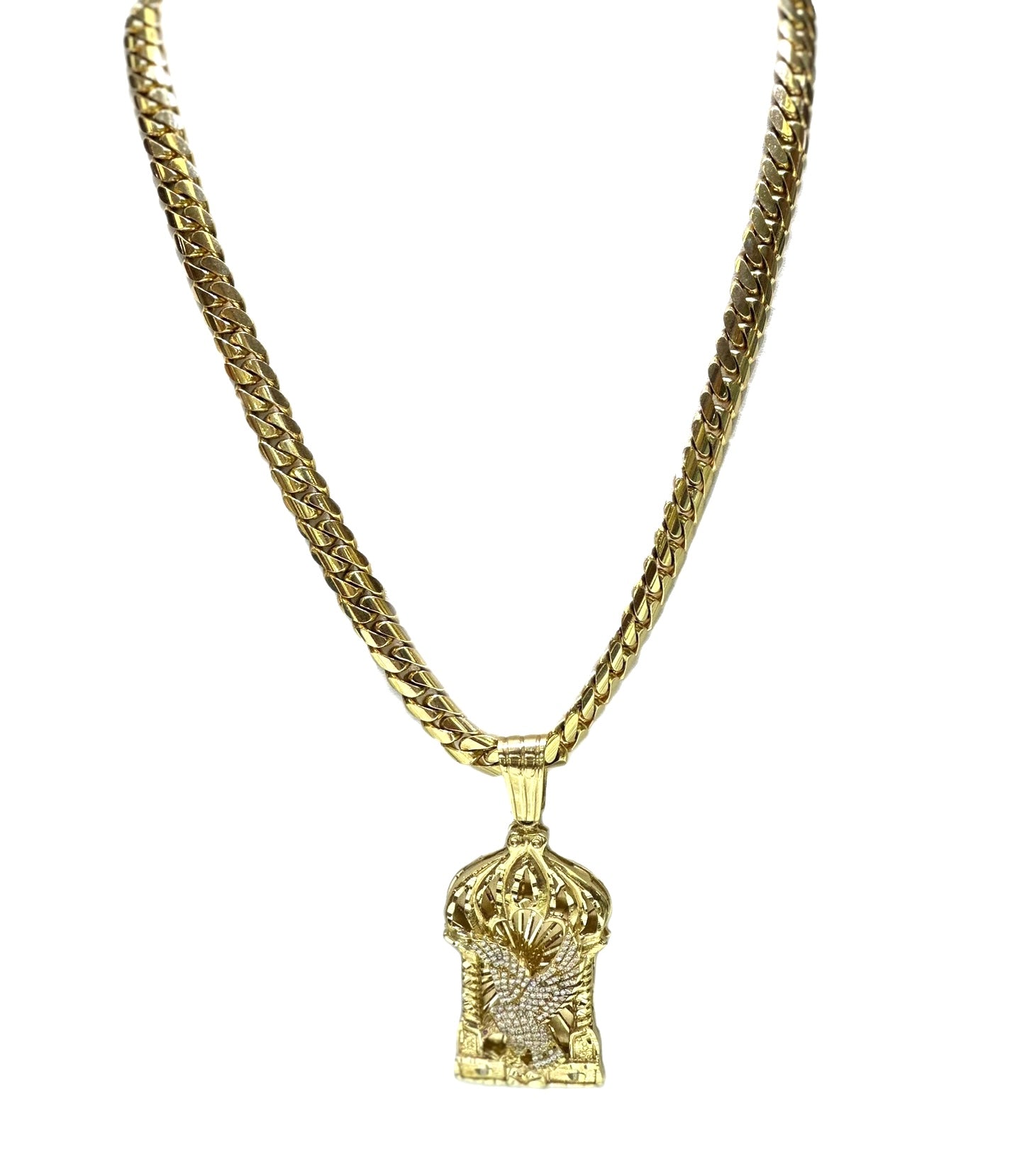 10K Yellow Gold Cuban Link Chain 10mm