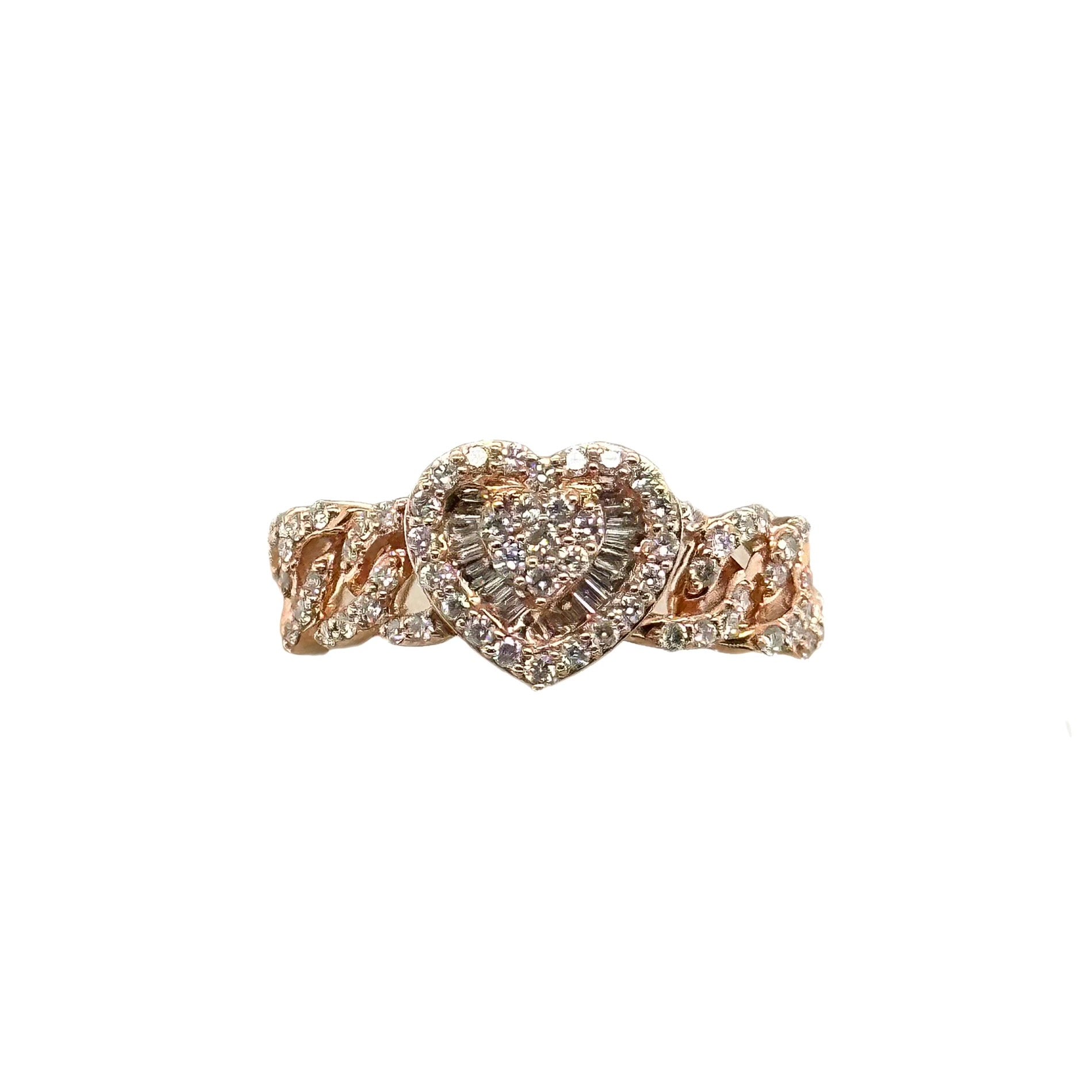 0.50CT Diamond Heart 10K Ring