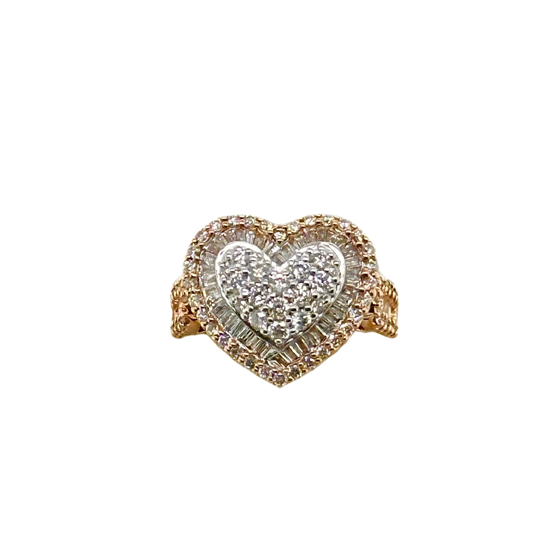 1.50CT Diamond Heart 10K Ring