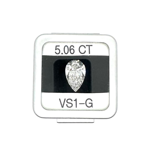 IGI 5.06CT Pear LAB Diamond