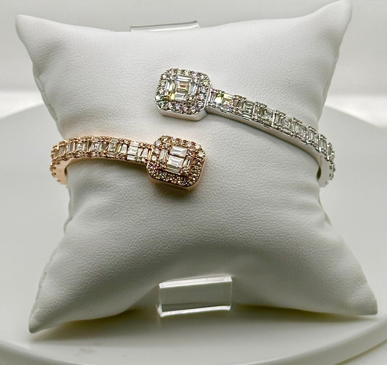 6.50CT Baguette & Round Diamond Bangle