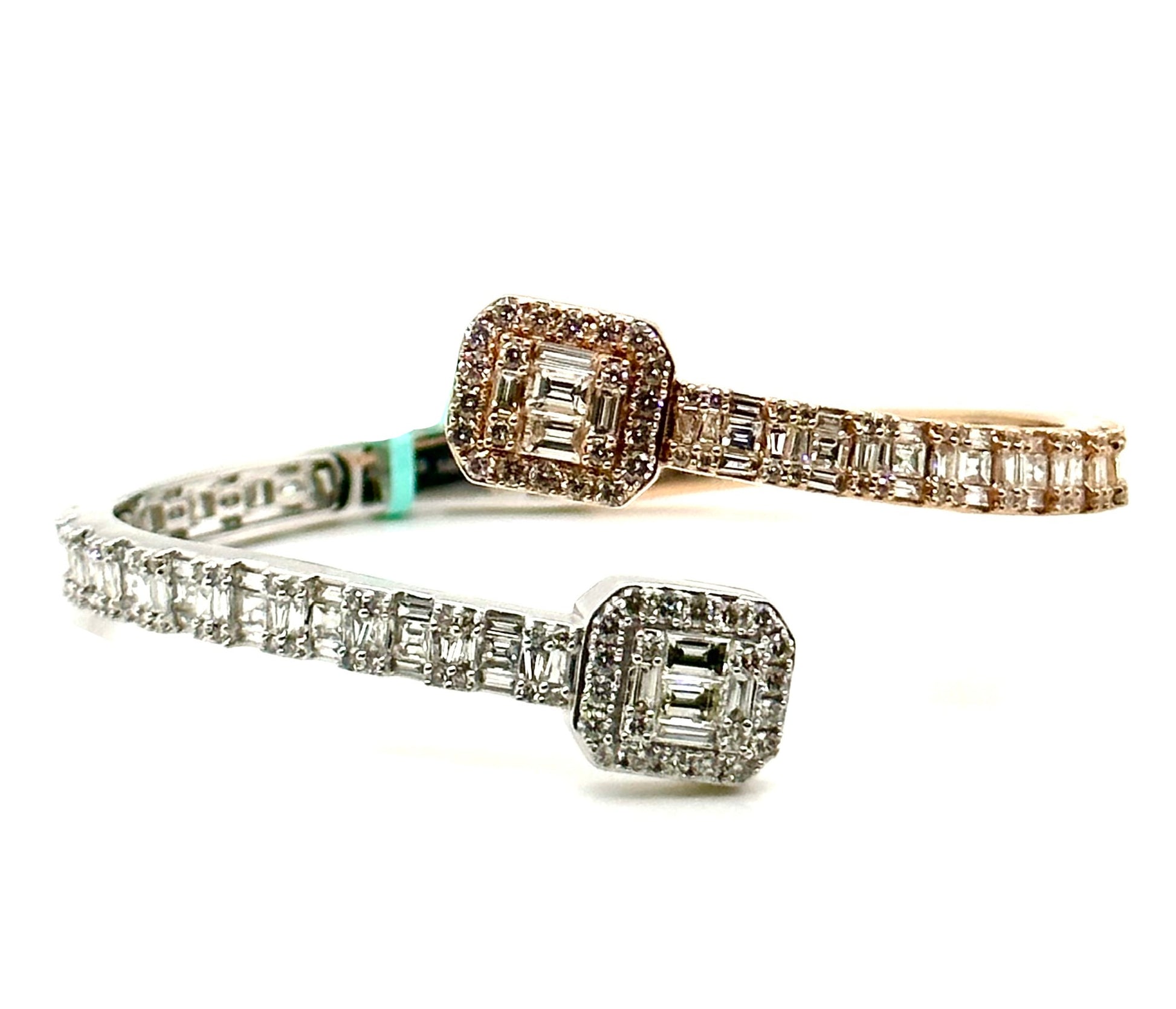 6.50CT Baguette & Round Diamond Bangle