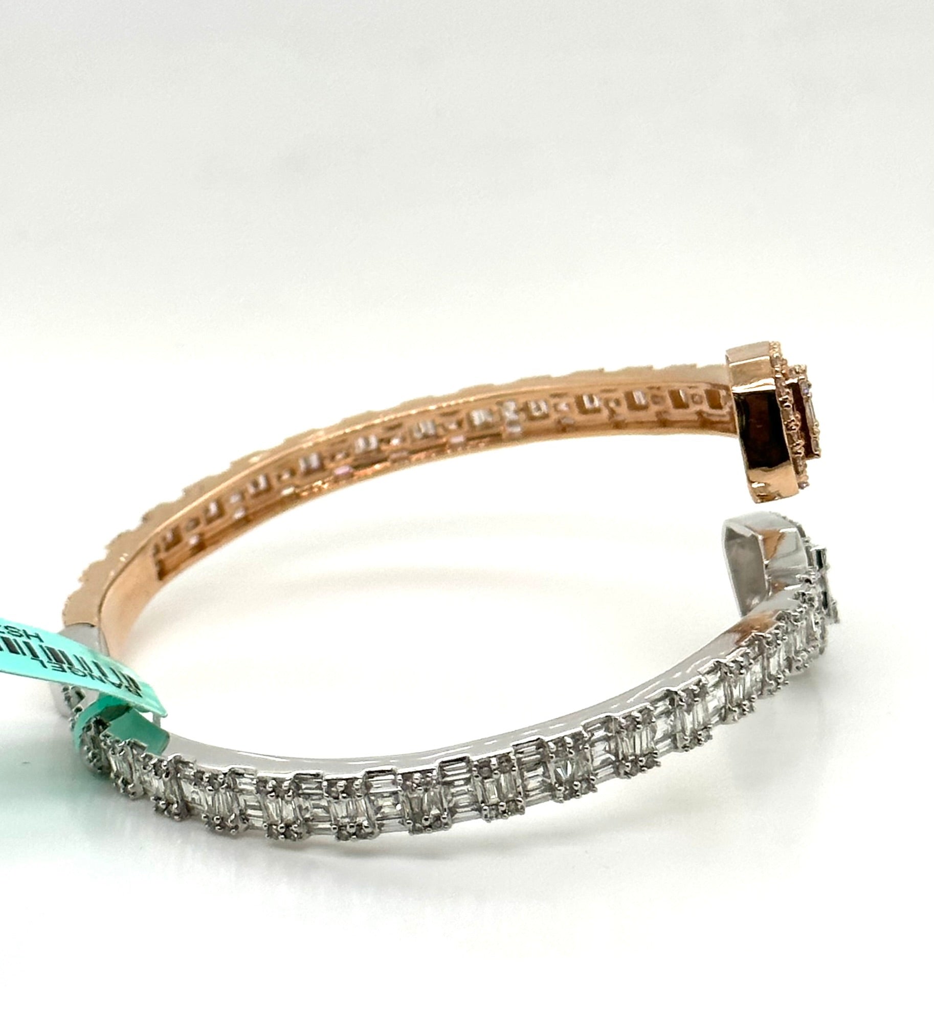 6.50CT Baguette & Round Diamond Bangle