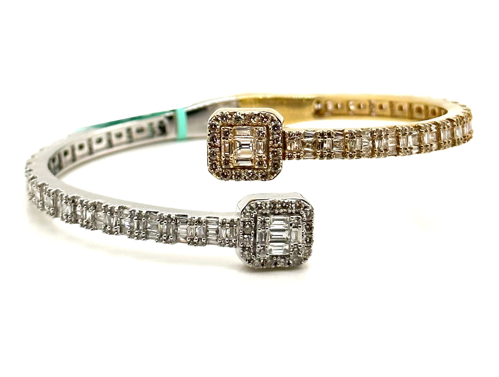 4.95CT Baguette & Round Diamond Bangle