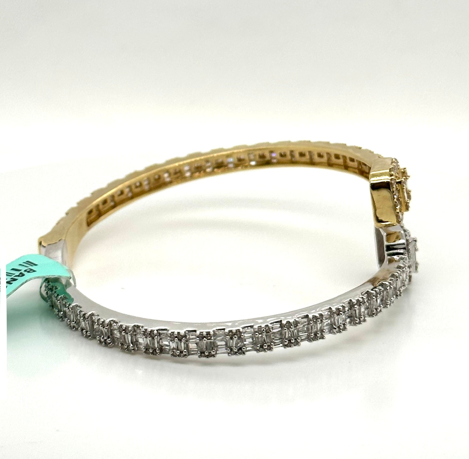 4.95CT Baguette & Round Diamond Bangle