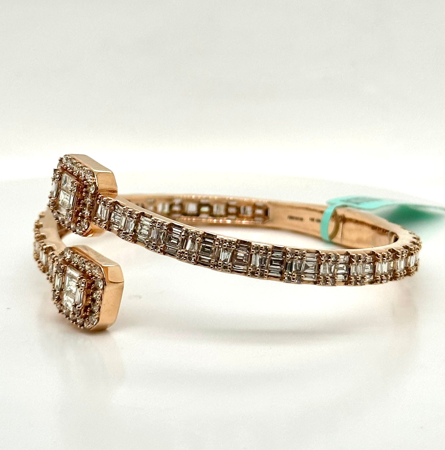 6.50CT Baguette & Round Diamond Bangle