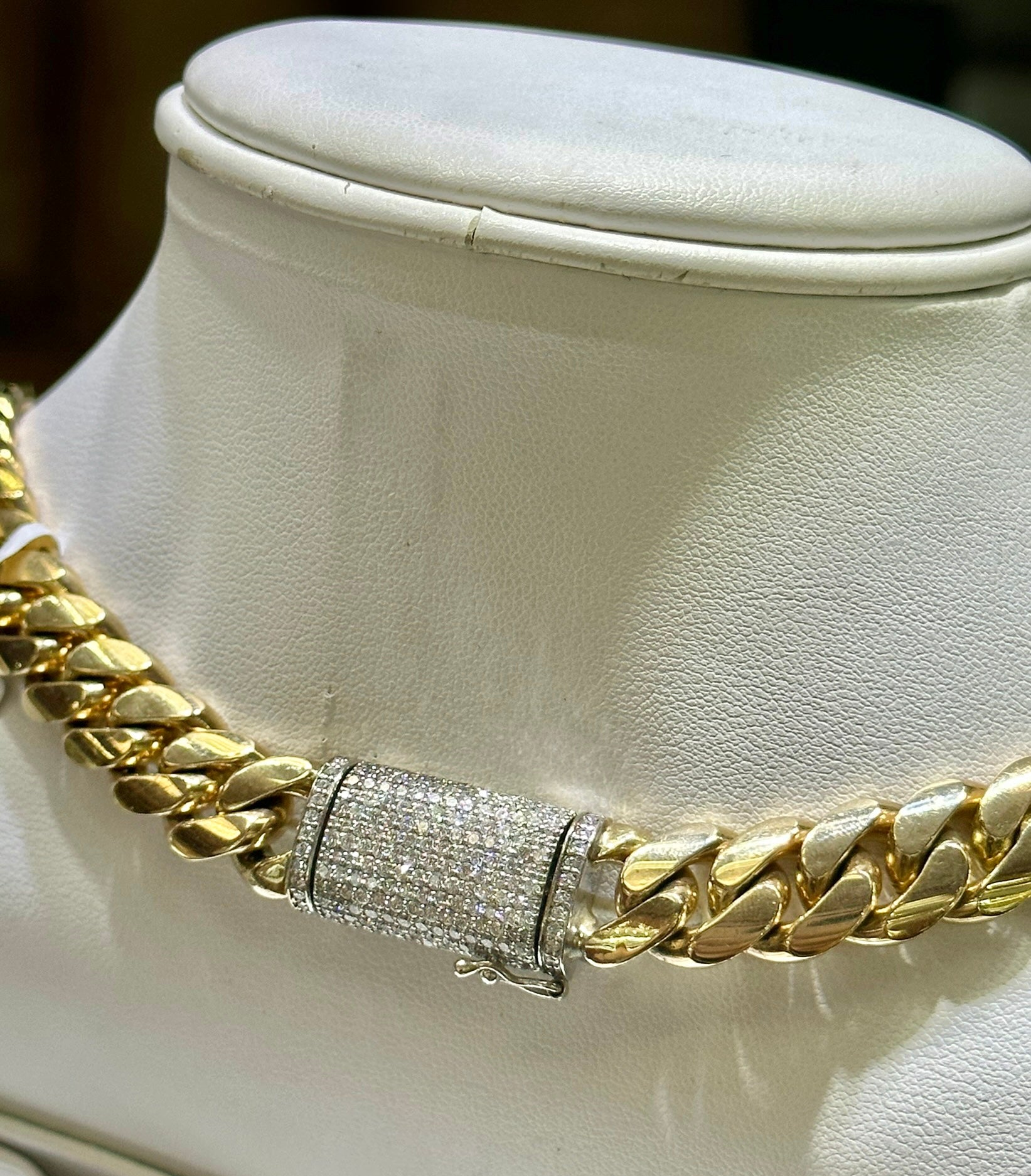 10K Yellow Gold Cuban Link Chain 12mm