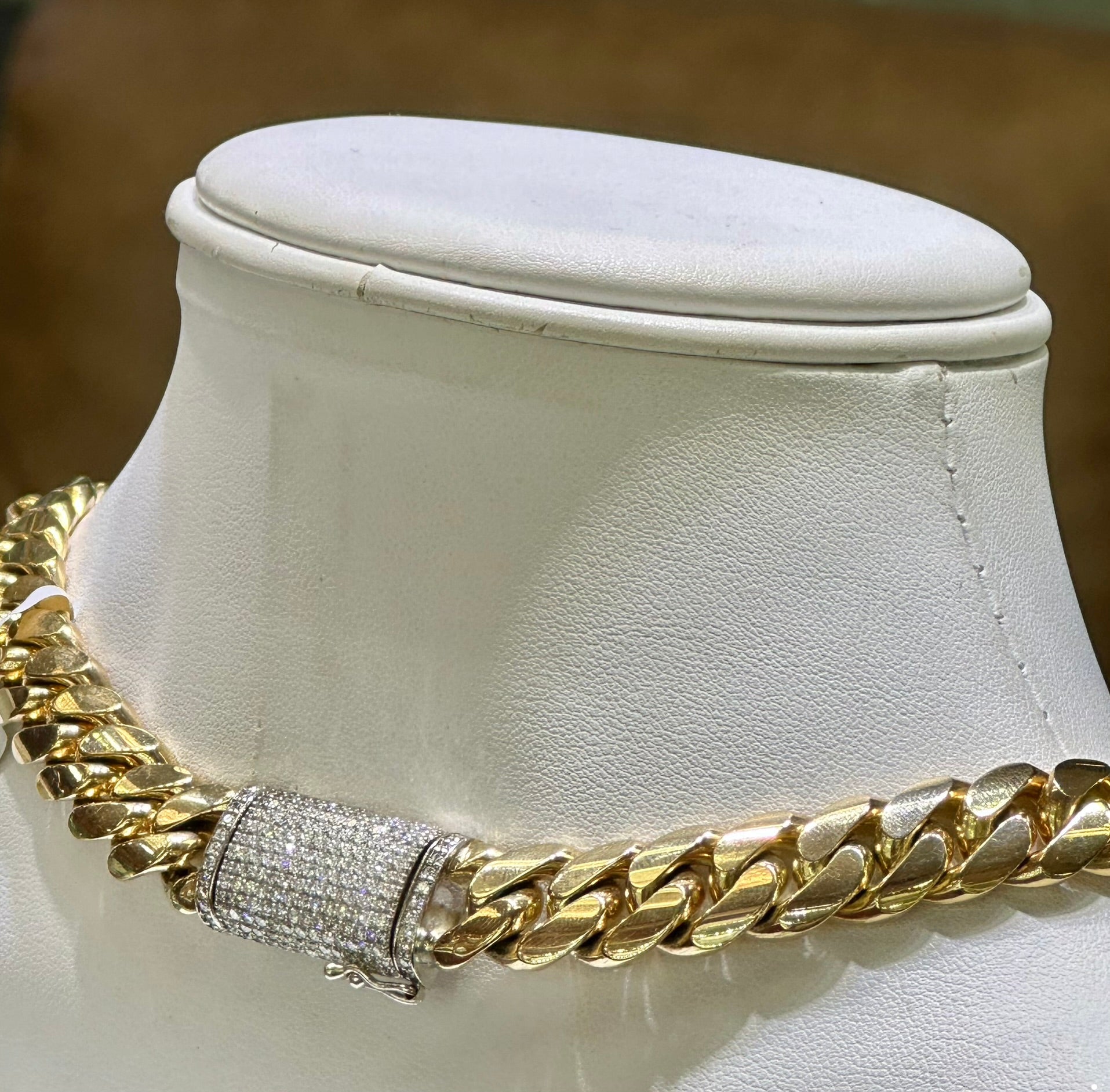 10K Yellow Gold Cuban Link Chain 12mm