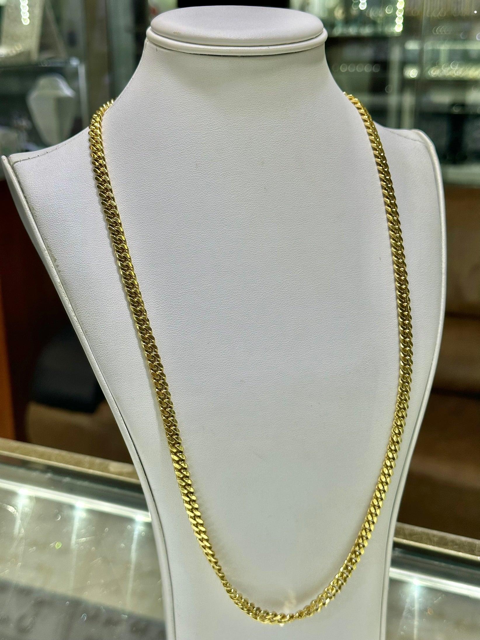 10K Yellow Gold Cuban Link Chain 6mm