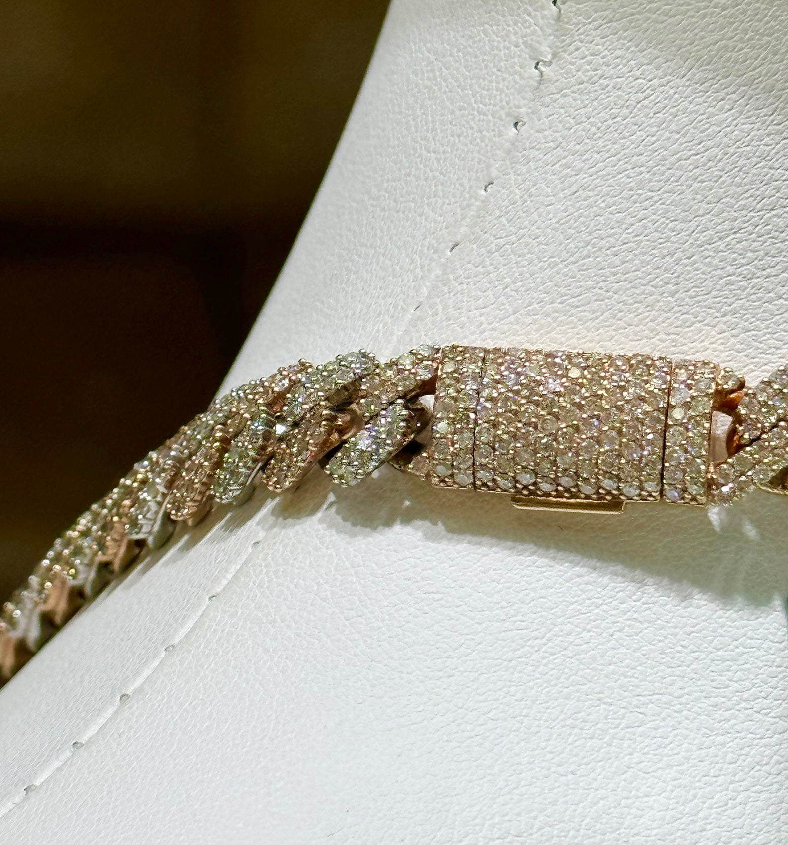 19.51CT Diamond Cuban Link 10K Chain 10mm