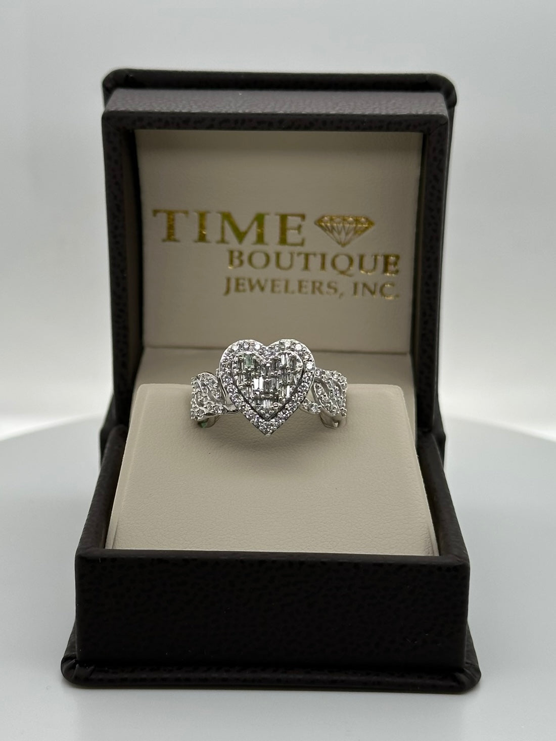 0.80CT Diamond Heart 10K Ring