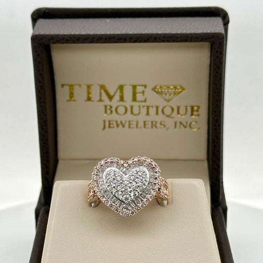 1.50CT Diamond Heart 10K Ring