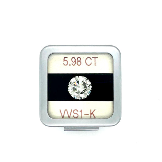 EGL 5.98CT Round Diamond