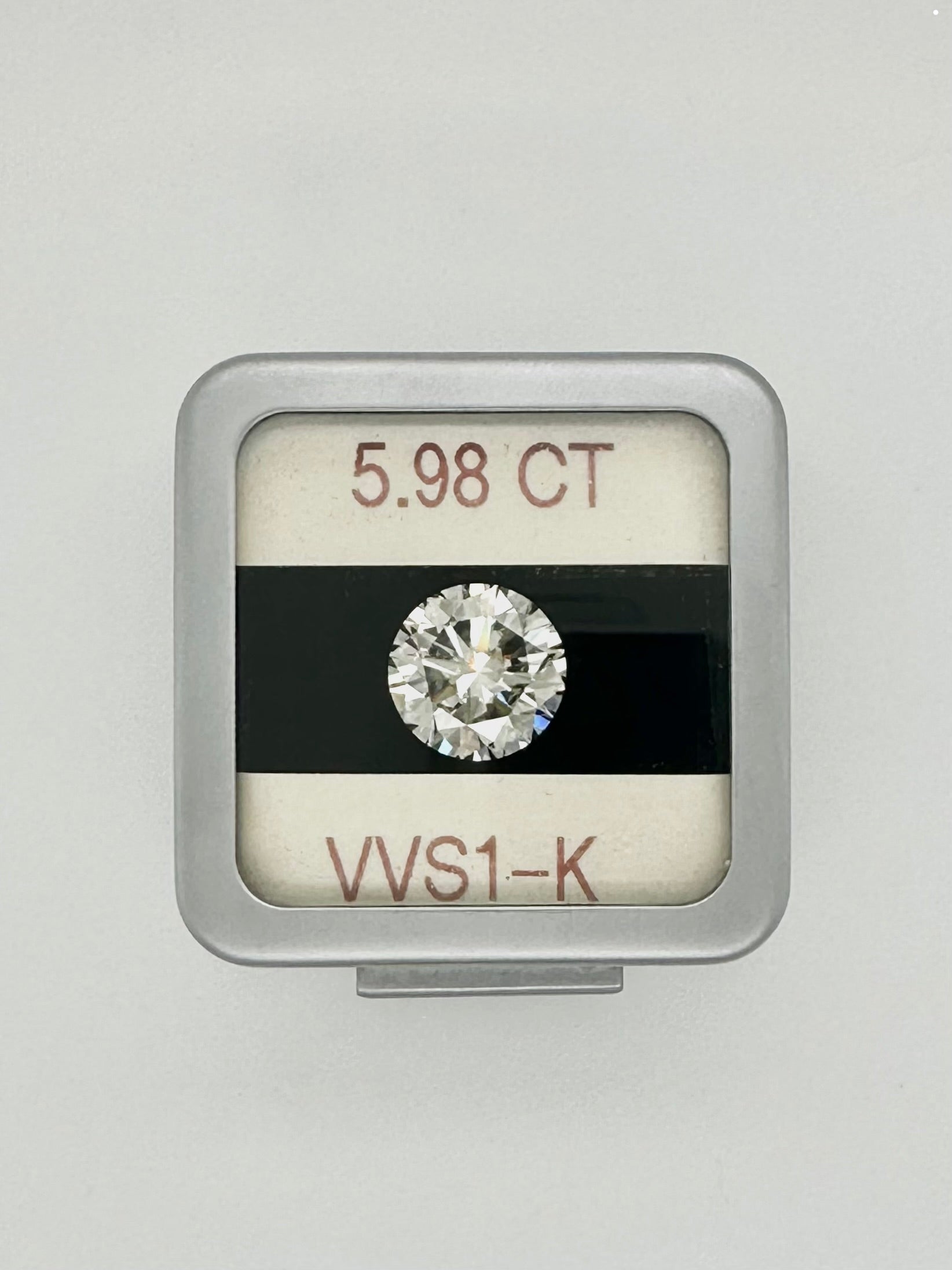 EGL 5.98CT Round Diamond