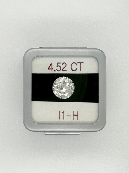 EGL 4.52CT Round Diamond