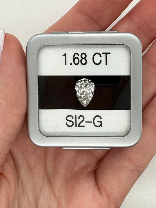 EGL 1.68CT Pear Cut Diamond